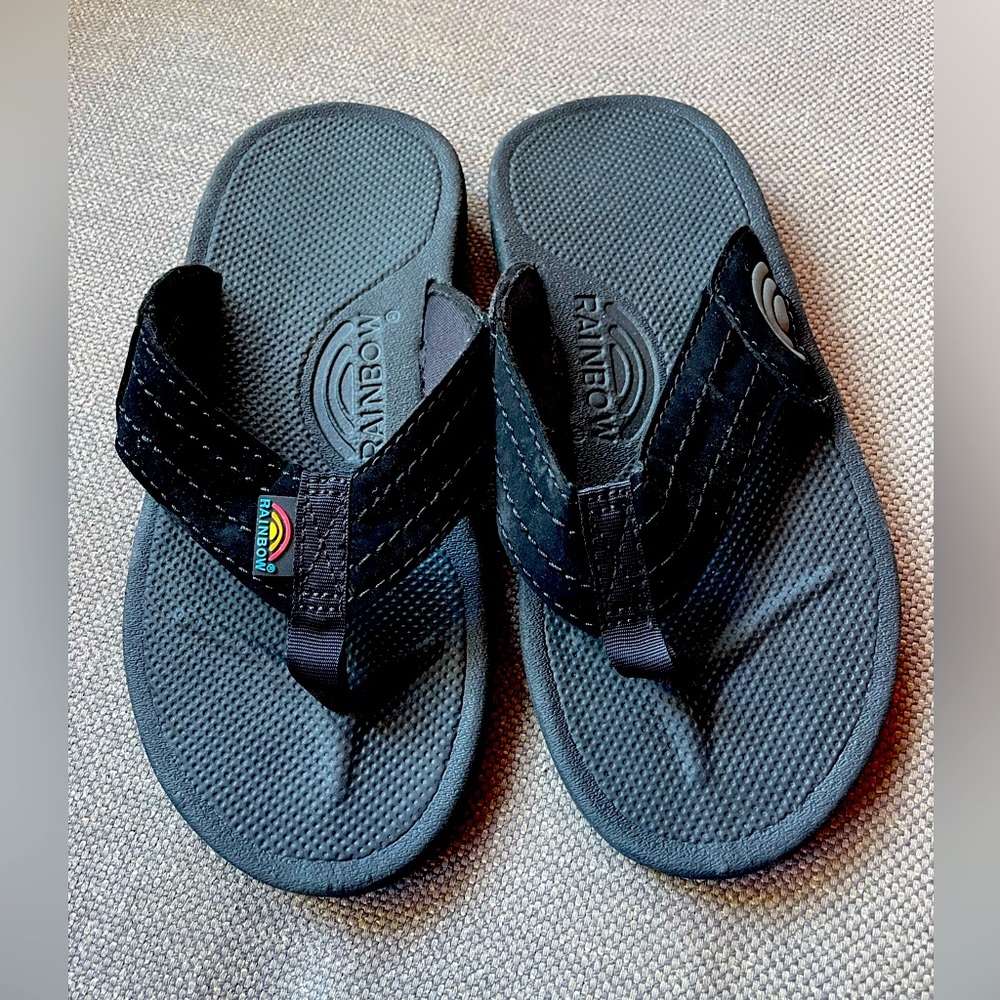 Kids Rainbow flip flops